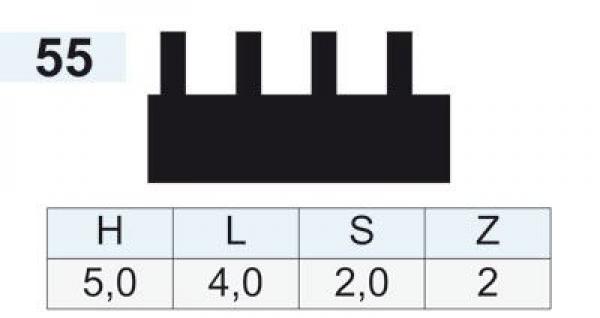 Zahnleiste 55 (VE12)