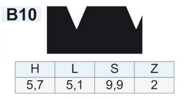 Zahnleiste B10 (VE10)