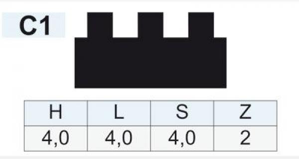 Zahnleiste C1 (VE10)