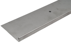 Steinteppich-Abschlussprofil mit Entwässerungslöcher 3 mm, Stärke 1,0 mm, AL